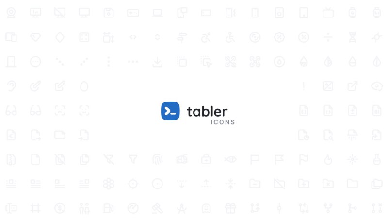 🍭 #图标库 #前端资源🏵 Tabler-icons - 提供高质量免费SVG图标🍥 简介