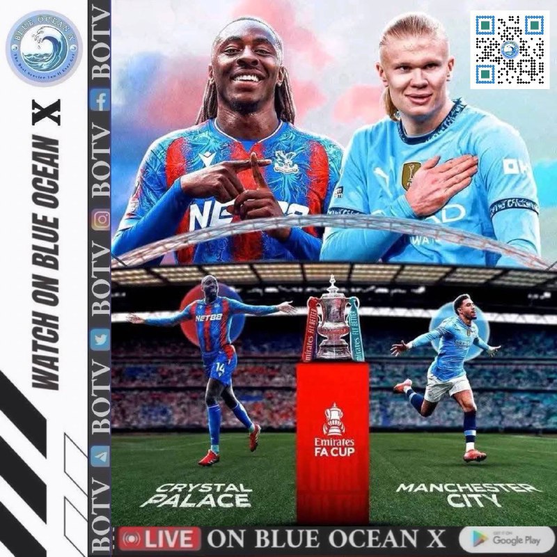 FA CUP FINAL : Crystal Palace vs Manchester City 10:00PMUK SKY SPORTS အောက်မှာ ထည့်ပေးထားပါတယ်။ မိမိအသုံးပြုနေသော Channels များက်ု Refresh လုပ်ပေးလိုက်ပါ။