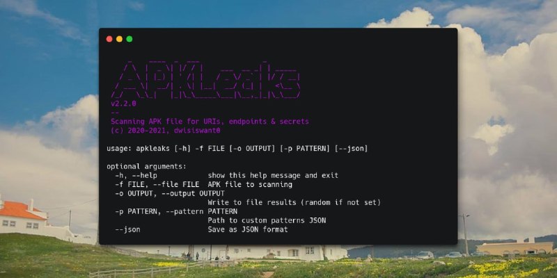 🍭 #安全工具 #APK分析🏵 Apkleaks - 扫描APK文件中的敏感信息🍥 简介