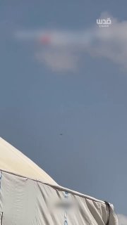 מטוס Quadcopter מטיל פצצות על שטח פרויקט בית לאהיה בצפון רצועת עזה