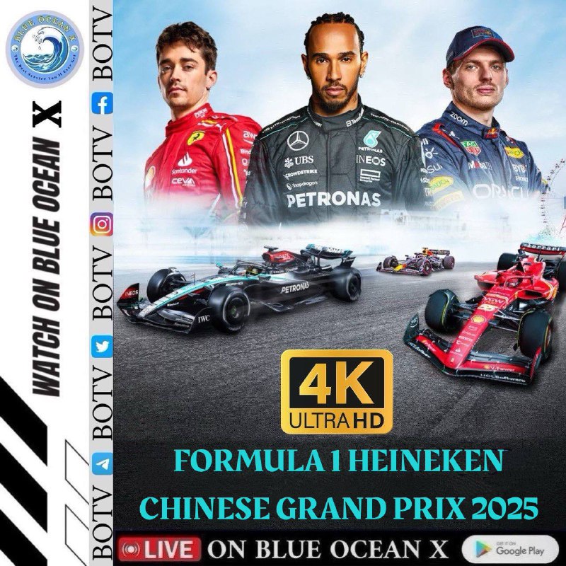 China !! 22-3-2025FORMULA 1 HEINEKEN CHINESE GRAND PRIX 2025Live On F1 TV Group