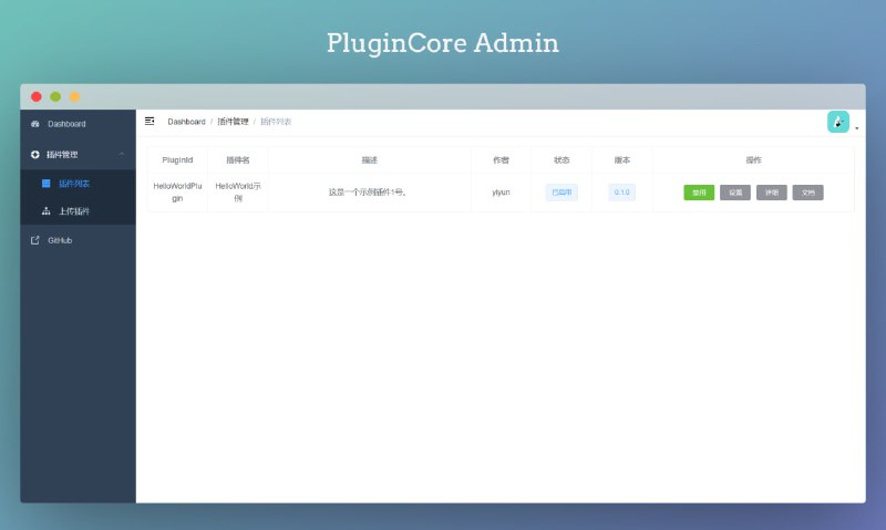 🗣  加盟美团本地生活代理   👈🏵  PluginCore - 易扩展的ASP.NET Core插件框架🍥 简介