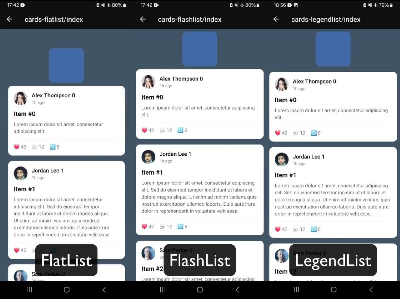 🍭 #React #ReactNative #开发工具 #前端组件🏵 Legend List - 高性能React Native列表组件🍥 简介