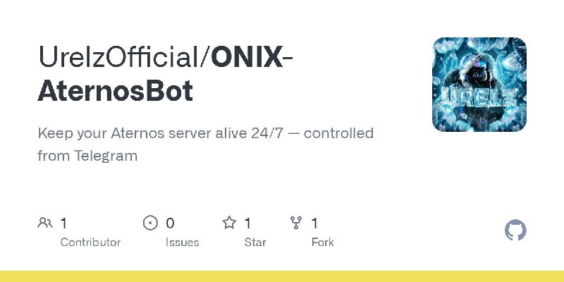 🍭 #Minecraft #自动化工具 #TelegramBot🏵 ONIX-AternosBot - Minecraft服务器自动挂机托管🍥 简介