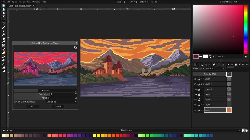 🖼 Pixelorama - 2D 像素艺术编辑器▎软件平台