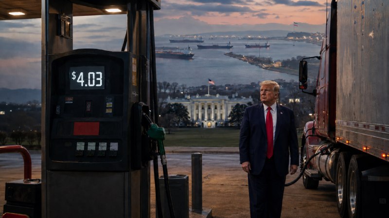 Casa Blanca Prometida $3 Gas — La Guerra de Irán envía precios de combustible de EE.UU. a las alturas del récord estacional