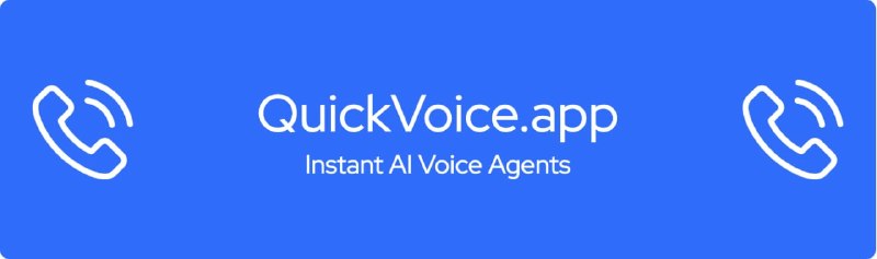 🍭 #AI工具 #语音代理🏵 Quickvoice_mcp - QuickVoice AI语音代理交互🍥 简介