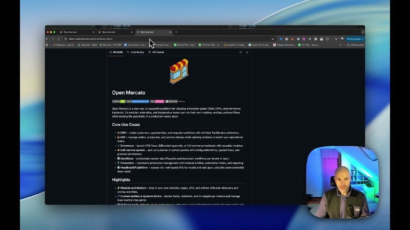 🍭 #AI #企业级 #业务管理🏵 Open Mercato - AI驱动企业CRM、ERP及电商后端平台🍥 简介