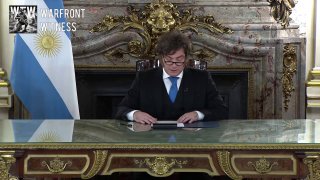 ️🇦🇷🇬🇧נשיא ארגנטינה מיילי אומר שאיי פוקלנד הם ארגנטינאים, וקוראים להם המלווינס.