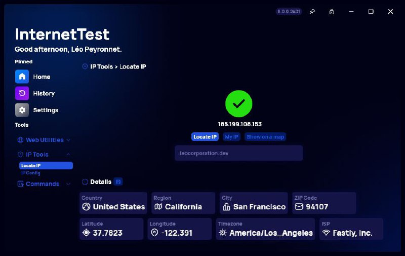 📶 InternetTest - Windows 网络检测工具▎软件平台
