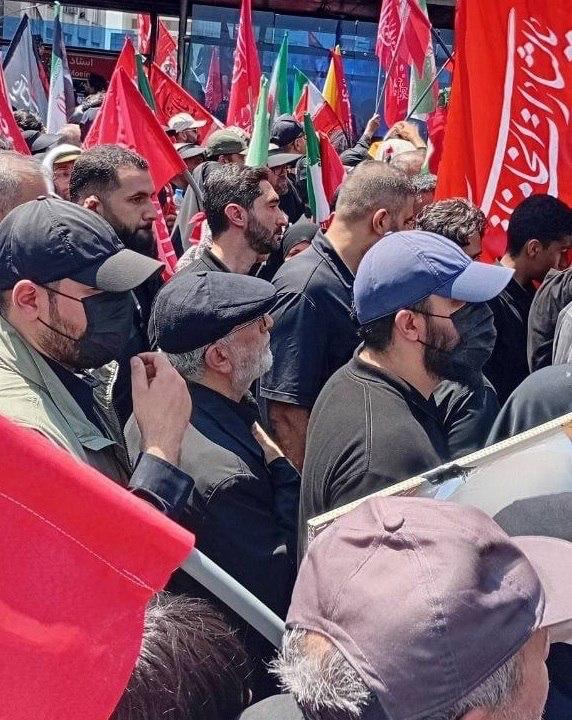 נוכחותו של סרדאר קאאני בטקס הלוויה של מר הרגה את איראן