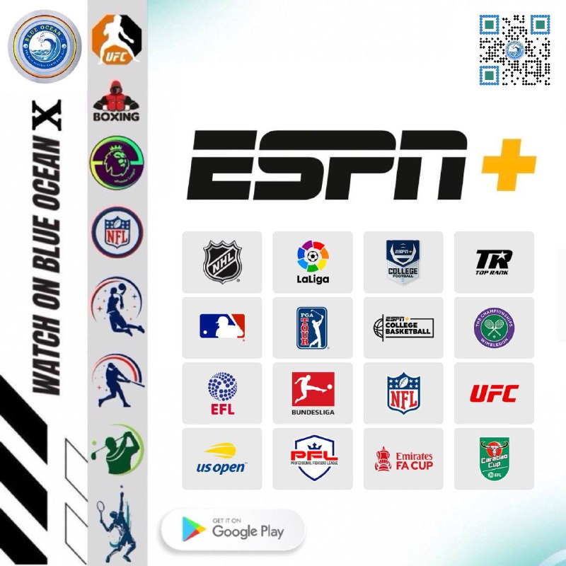 ESPN PLUS ရုပ်သံလိုင်း 📺UK FA CUP , ENGLISH WOMENS FA CUP , SPAIN LALIGA , GERMAN BUNDESLIGA , BELGIAN PRO LEAGUE , GOLF PAG.  FORMULA ONE , များစွာသော ရုပ်သံလိုင်းလိုင်းများကို တစ်နေရာတည်းမှာ ဝင်ရောက်ကြည့်ရူ့နိူင်ပါသည်။DIRECT STREAMS ESPN PLUS EVENTS 245 ရုပ်သံလိုင်း !!RESTREAM လိုင်းရောင်းပေးပါသည်။ESPN + သီးသန့် 50 Connection $100 လိုအပ်ပါက ဆက်သွယ်မေးမြန်းနိူင်ပါသည်။ ကျေးဇူးတင်ပါသည်။