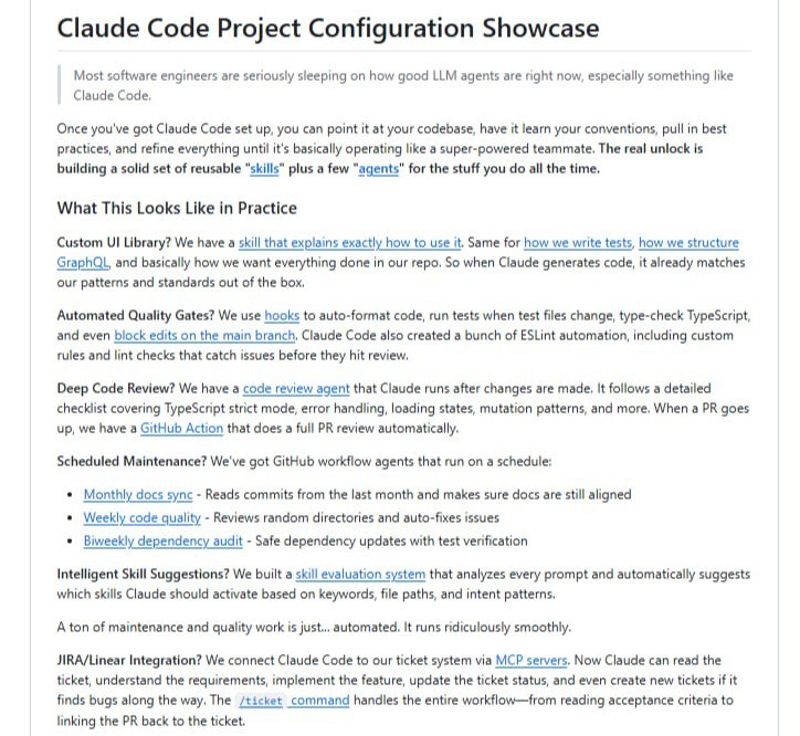 🍭 #开发工具 #自动化工作流🏵 Claude-code-showcase - Claude Code全功能配置示例🍥 简介