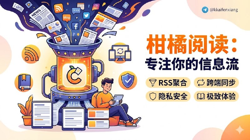🆔 软件名称:柑橘 RSS 阅读器