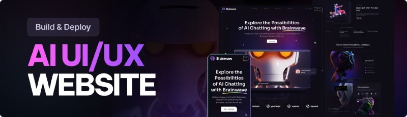 🍭 #Web开发 #前端学习 #React教程🏵 Brainwave - 现代UI布局与动效实战项目🍥 简介