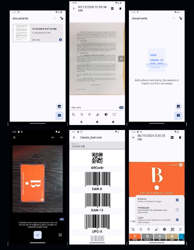 🍭 #开源工具 #文档扫描 #效率办公🏵 OSS-DocumentScanner - Android开源文档扫描工具🍥 简介