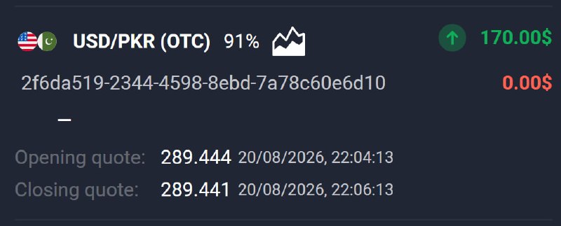 🔥AVIATOR CHANNEL🔥: 📊 USD/PKR (OTC) 🕘 2 MINUTES 💵 Use 170 from balance ➡️ CLICK HERE AND REGISTER❌ TRADE LOSE 💵 BALANCE: $330,80👉 CLICK HERE