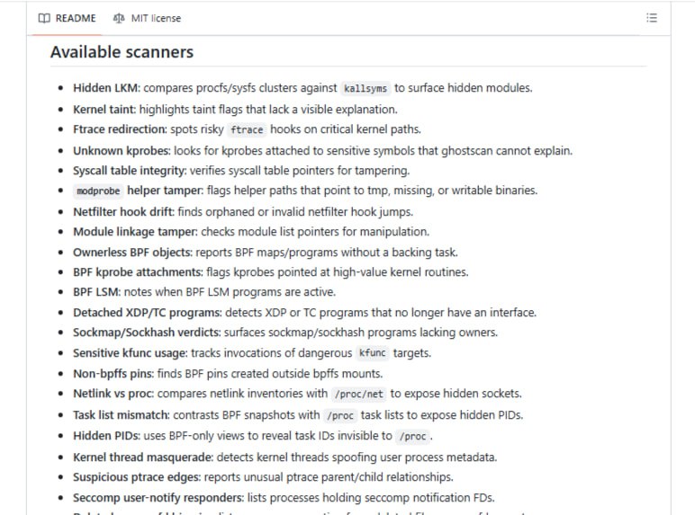 🍭 #Linux安全 #应急响应🏵 Ghostscan - Linux应急响应单次检测🍥 简介