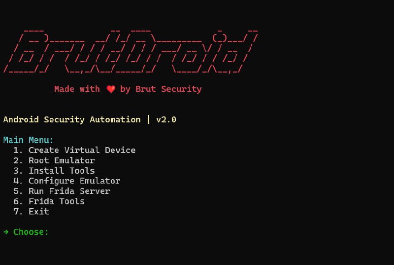 🍭 #安卓安全 #渗透测试工具🏵 BrutDroid 2.0 - 安卓渗透测试环境自动化🍥 简介