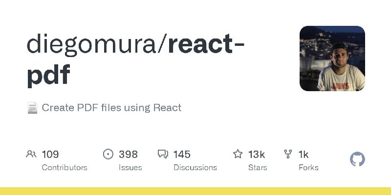 🍭 #前端开发 #文档生成🏵 React PDF - 基于React构建PDF文档🍥 简介