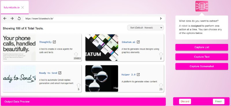 🗣  每日羊毛线报  👈🏵  Maxun - 开源无代码网页数据提取🍥 简介