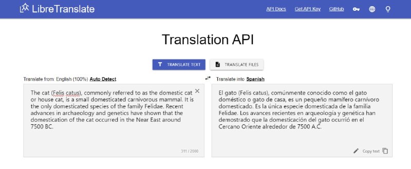 🍭 #开源翻译 #API接口 #本地部署🏵 LibreTranslate - 离线部署的机器翻译API🍥 简介