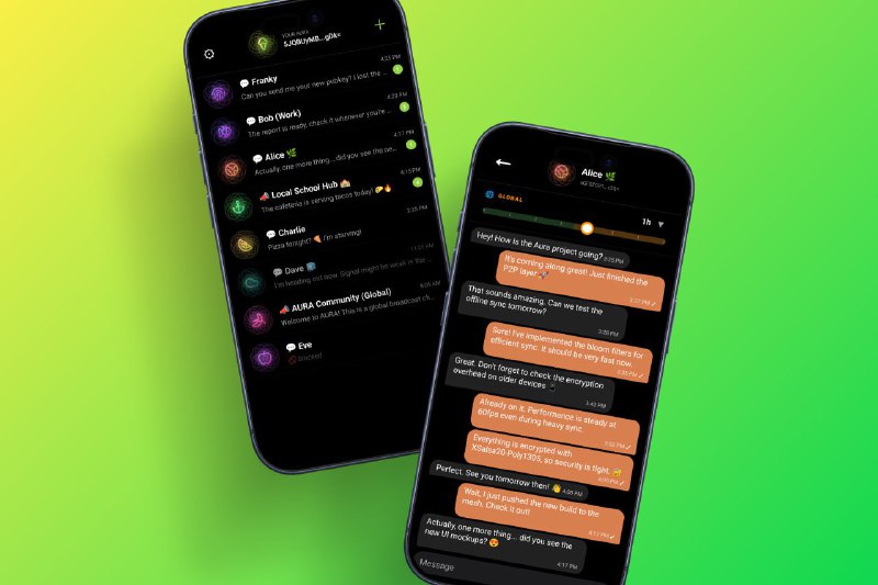 🍭 #去中心化 #即时通讯🏵 AURA - 去中心化网状通讯🍥 简介