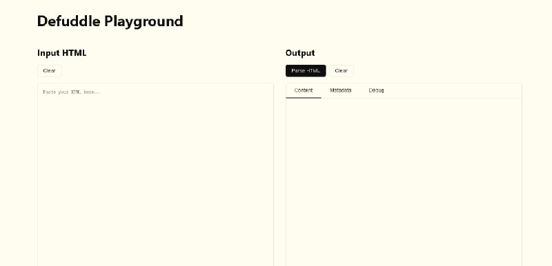 🗣  每日羊毛线报  👈🏵  Defuddle - 网页内容提取器🍥 简介