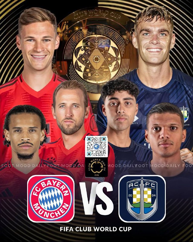Club WC 01 : Bayern Munich vs. Auckland City 12 PM Jun 15Club WC 02 : PSG vs. Atlético Madrid 3 PM Jun 15Club WC 03 : Palmeiras vs. Porto 6 PM Jun 15Club WC 04 : Botafogo vs. Seattle Sounders 10 PM Jun 15