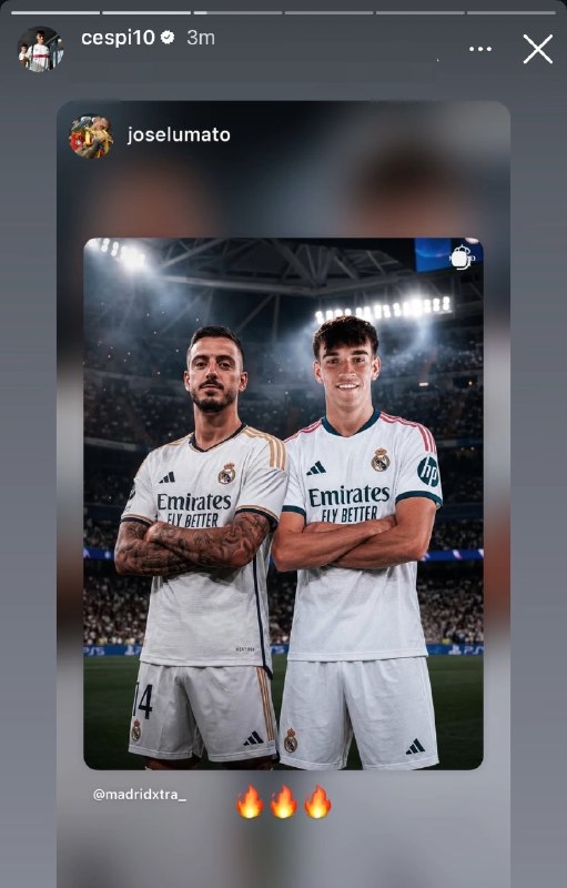 رئال مادرید | Real Madrid C.F: ببینین کی برای اسپی استوری گذاشته. 🔥🤍 🆔 @RealMadridFans 🇪🇸| @RealMadridTweet | #mt📸 استوری اسپی توی اینستاگرام: 🤍🆔 @Real