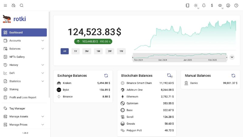 🗣  每日羊毛线报  👈🏵  rotki - 保护隐私的开源投资组合管理器🍥 简介