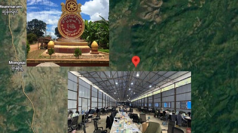 老街大事件：缅北诈骗集团南迁？缅泰边境勐奈镇现大量华裔面孔 缅甸掸邦南部勐奈镇近配图