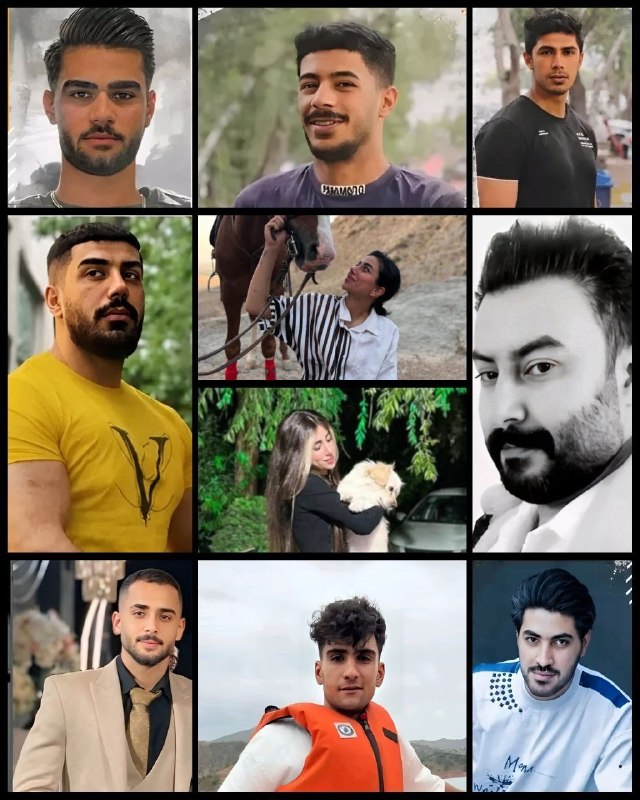 ⓀoD85: ⭕️ تصاویر معترضان میدان شهدای اصفهان که به تازگی در شعبه اول دادگاه انقلاب اصفهان به اعدام محکوم شدند @kod85