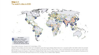 2025年世界十大城市（千人）：雅加达（41914）、达卡（36585）、东京（33413）、新德里（30222）、上海（29559）、广州（27563）、开罗（25566）、马尼拉（24735）、加尔各答（22550）、首尔（22490）。