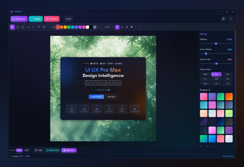 🍭 #截图工具 #Windows应用 #效率软件🏵  WinShot - Windows截图工具🍥 简介