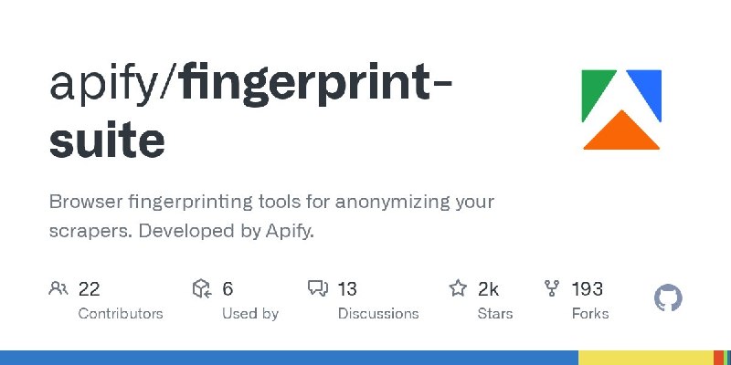 🍭 #自动化工具 #浏览器指纹🏵 Fingerprint-suite - 生成注入浏览器指纹🍥 简介