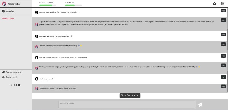 #Alpaca-Turbo #AI #聊天机器人 #开源 🏵  #程序 |  Alpaca-Turbo - 本地运行AI聊天机器人🍥  简介