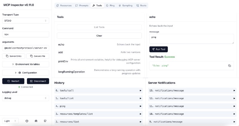 🗣  每日羊毛线报  👈🏵  MCP Inspector - MCP服务器可视化测试🍥 简介