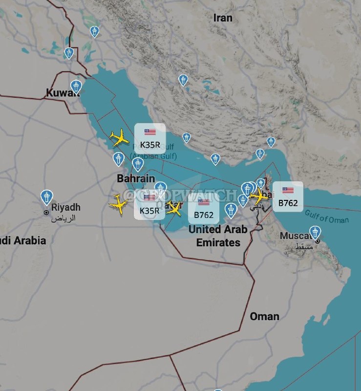 🇺🇸 פעילות חיל האוויר האמריקאי במפרץ הפרסי