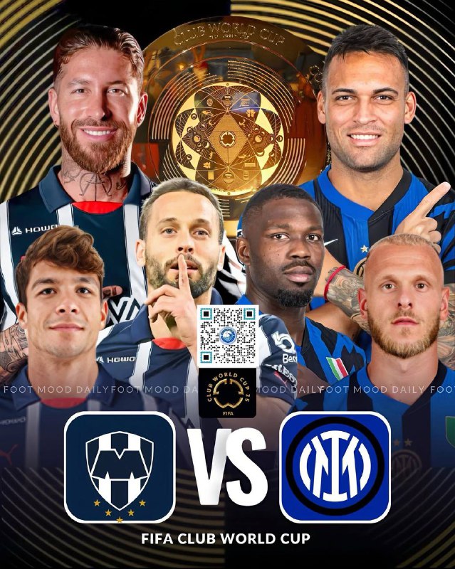Monterrey 🆚 Inter Milan🗓️ Wednesday, 18 June, 2025⏰ GMT - 01:00 | BST - 02:00 🏆 FIFA Club World Cup Grp. E - Round 1🏟️ Rose Bowl, Pasadena, California, United States