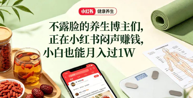 📌 #小红书 ✍️ 《小红书健康养生科普图文赛道 不露脸的养生博主们 正在小红书闷声賺钱》📖 项目介绍
