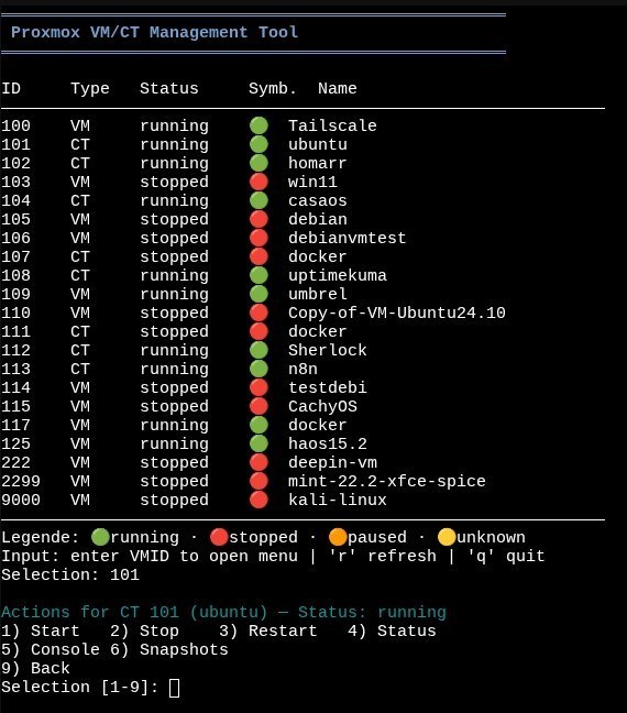 🍭 #Proxmox #虚拟化 #终端工具🏵 Proxmox Manager - Proxmox 虚拟机与容器管理工具🍥 简介