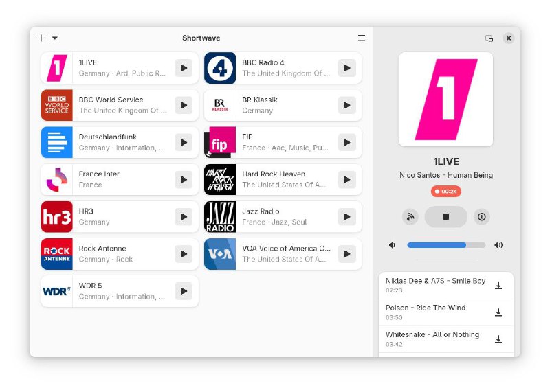 📻 Shortwave - 现代化互联网广播播放器▎软件平台