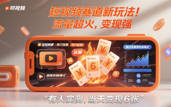 ✍️  《短视频赛道新玩法 流量超火 变现强》💡  项目介绍