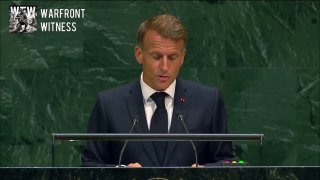 ️🇫🇷 French President Emmanuel Macron, speaking at the UN General Assembly: