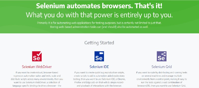 #Selenium #自动化 🏵  #工具 |  Selenium - 开源浏览器自动化测试工具🍥  简介