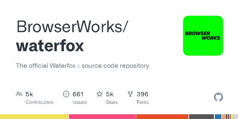 🍭 #浏览器 #开源项目 #隐私保护🏵 Waterfox - 隐私导向开源浏览器🍥 简介