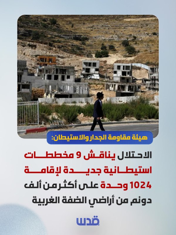 ועדת ההתנגדות לחומה ולהתנחלויות: הכיבוש דן ב-9 תוכניות התנחלויות חדשות להקמת 1,024 יחידות דיור על יותר מאלף…