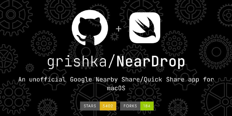 🗣  每日羊毛线报  👈🏵  NearDrop - 跨设备无线文件传输🍥 简介