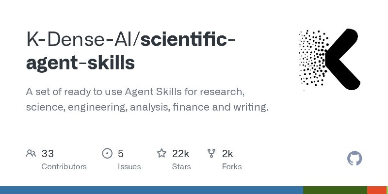 🍭 #AI工具 #科研助手 #生物医药🏵 Claude Scientific Skills - AI科研工具集🍥 简介